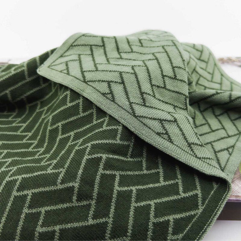 Ecovask The Ultimate Tea Towel - Forest Sage Herringbone image number 1